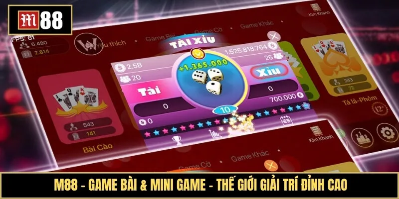 Game bài & Mini game – Thế giới giải trí đỉnh cao