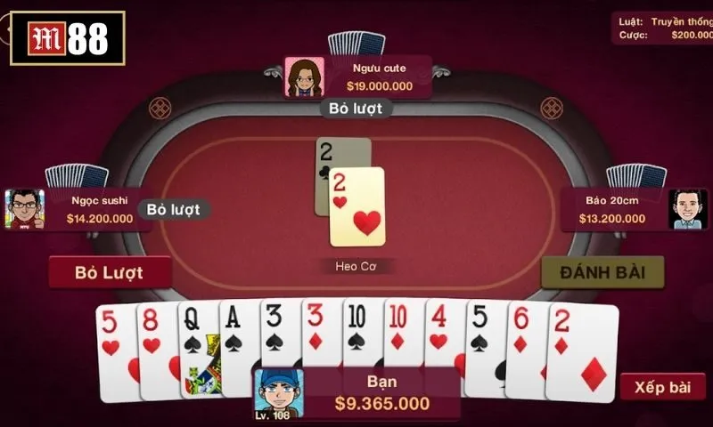 Game bài tiến lên miền Nam J88 được nhiều bài thủ yêu thích
