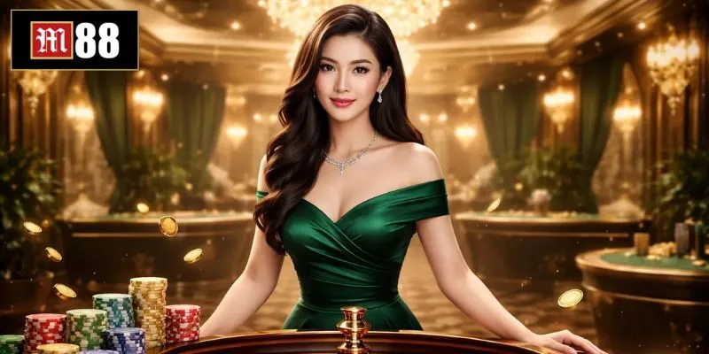 Giao diện sảnh Live Casino đẳng cấp và thời thượng tại hệ thống M88
