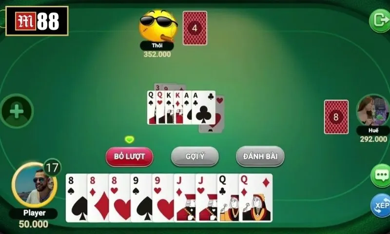 Người chơi cần nắm rõ luật chơi cơ bản của game bài tiến lên miền Nam