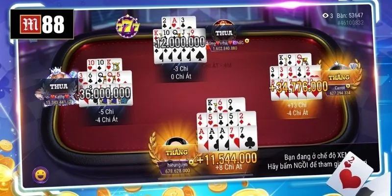 Người sở hữu tay bài đặc biệt sẽ được tính là thắng trắng