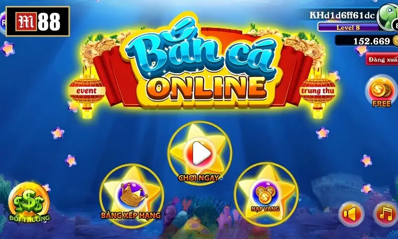 Tựa game bắn cá đổi thưởng tại sảnh M88